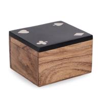 FORTUNE taupe fa dísztárgy