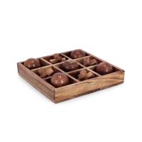 FORTUNE taupe fa dísztárgy