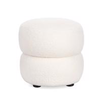 GABBY fehér szövet puff