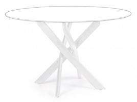 GEORGE fehér acél kerek étkezőasztal láb 56cm