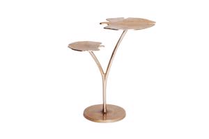 GINKGO arany alumínium lerakóasztal 56 cm