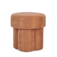 GLENDA barna szövet puff