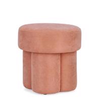 GLENDA terrakotta szövet puff