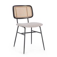 GLENNA bézs szövet szék