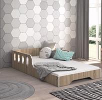 Gyermekágy MALU 160 x 80 cm-es tölgyfa sonoma dekorációban
