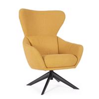 HAILEY sárga szövet fotel