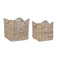 HARIS taupe természetes kosár
