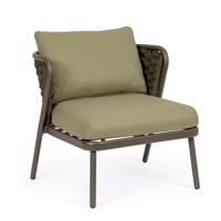 HARLOW barna alumínium fotel