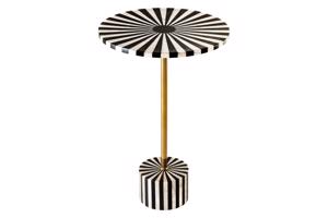 HARMONY NATURE fekete műgyanta lerakóasztal