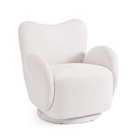 HARPER fehér szövet fotel