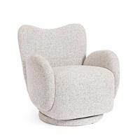 HARPER fehér szövet fotel