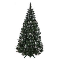Havas karácsonyfa fenyőtobozokkal 220 cm
