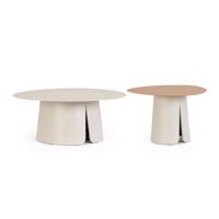 HAYDEN bézs alumínium dohányzóasztal