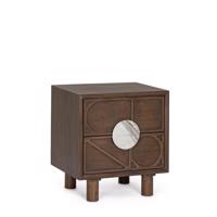 HEMMING barna akácfa éjjeliszekrény