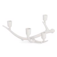 HISAR fehér fém gyertyatartó