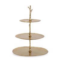 INDHUR arany fém kínálótál