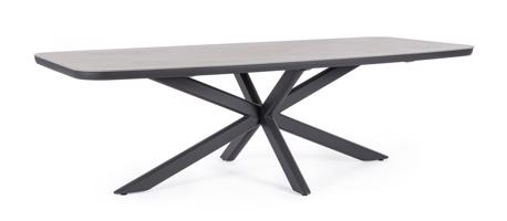 ISACCO szürke szinterezett kő étkezőasztal 240cm