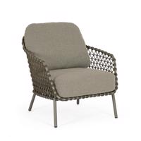 IVISSA taupe acél kerti fotel