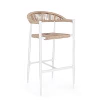 JANDIA fehér alumínium bárszék