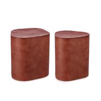 JASLEEN piros acél dohányzóasztal