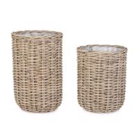 JEFRI taupe természetes kosár