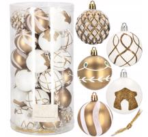 Karácsonyi gömbök készlet 30 db arany