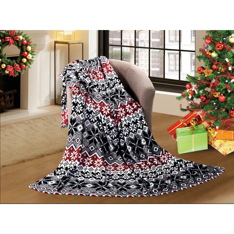 Karácsonyi takaró csillag mintával Szélessé 200 cm | Hossz: 220 cm