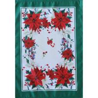 Karácsonyi terítő karácsonyi rózsa motívumával Szélessé 35 cm | Hosszúsá 45 cm