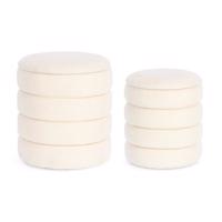 KATERINA fehér buklé puff