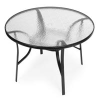Kerek kerti üvegasztal 105 cm