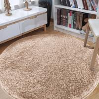 Kerek szőnyeg karamell színben Szélessé 80 cm | Hossz: 80 cm