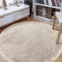 Kerek szőnyeg krém színben Szélessé 80 cm | Hossz: 80 cm