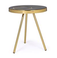 KESAR arany acél dohányzóasztal 40cm