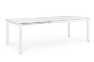 KONNOR fehér bővíthető kerti étkezőasztal 160-240cm