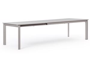 KONNOR szürke kerti bővíthető kerti étkezőasztal 200-300cm