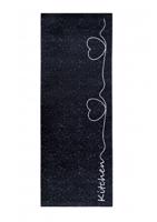 Konyhai szőnyeg KITCHEN LOVER - sötétszürke Šírka: 80 cm | Dĺžka: 300 cm