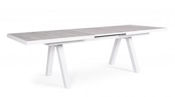 KRION szürke bővíthető kerti étkezőasztal 205-265cm
