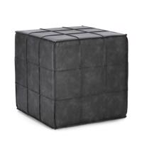 LARISA szürke ökobőr puff