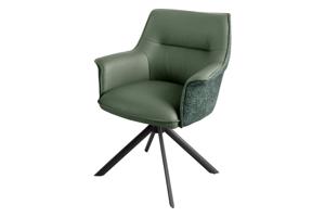 LE GRAND zöld bőr forgószék