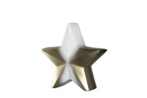 LEONARDO NEVE kerámia csillag 27cm, fehér-arany