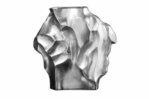 LIQUID ezüst váza 30cm