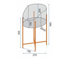 Loft virágállvány 56 cm