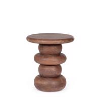 LOPEZ barna mangófa dohányzóasztal