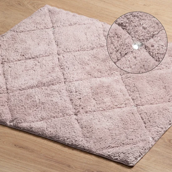 Luxus szőnyeg CHIC kristályokkal - antik rózsaszínű Szélessé 50 cm | Hossza: 70 cm