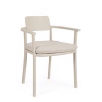 MAKENA törtfehér alumínium szék