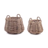 MALANG taupe rattan kosár