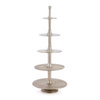 MALLET ezüst fém kínálótál