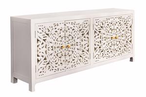 MARRAKECH fehér mangófa tálalószekrény 170cm