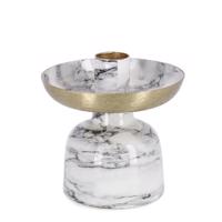 MARSHA ezüst fém gyertyatartó