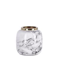 MARSHA fehér fém váza